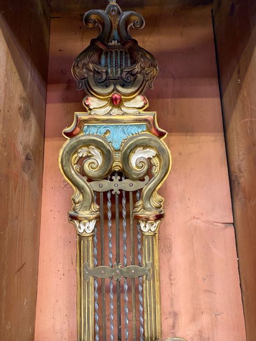 FRENCH BANJO CASED GRANDFATHER CLOCK - ADDITIONAL PHOTO 2