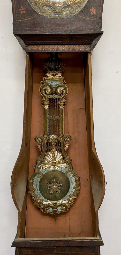 FRENCH BANJO CASED GRANDFATHER CLOCK - ADDITIONAL PHOTO 3