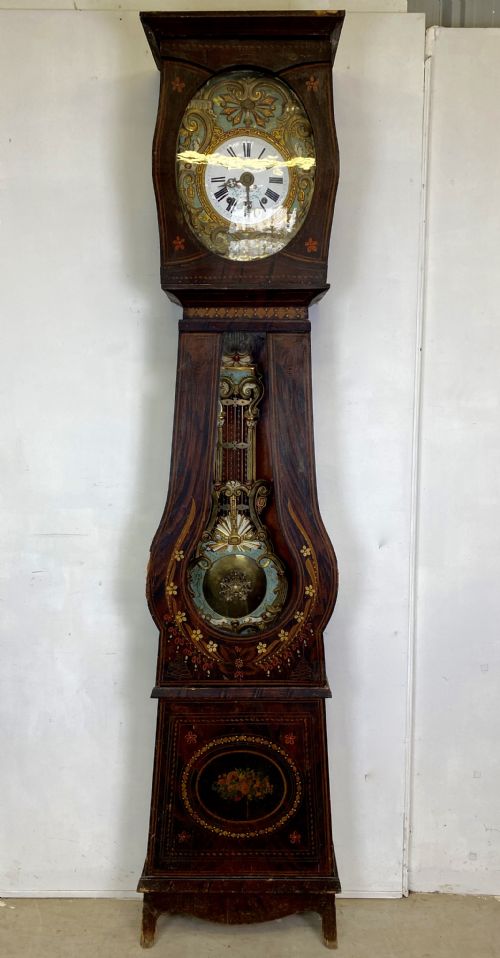 FRENCH BANJO CASED GRANDFATHER CLOCK - ADDITIONAL PHOTO 4