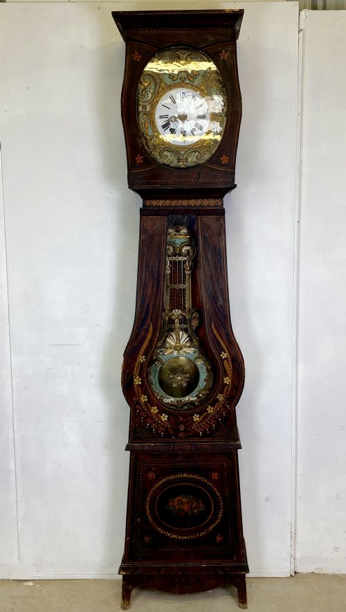 FRENCH BANJO CASED GRANDFATHER CLOCK - ADDITIONAL PHOTO 5