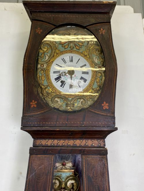 FRENCH BANJO CASED GRANDFATHER CLOCK - ADDITIONAL PHOTO 7