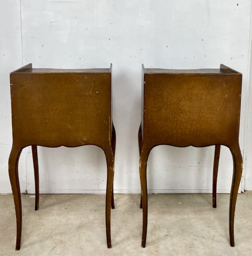 PAIR OF ORIGINAL PAINTED NIGHTSTANDS - ADDITIONAL PHOTO 6