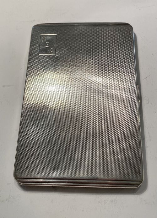 sterling silver cigarette case - CATEGORY: ANTIQUE BOXES - DATED 1940