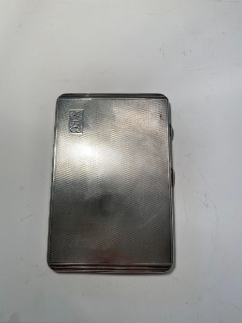 STERLING SILVER CIGARETTE CASE WITH OUTER SLEEVE - ADDITIONAL PHOTO 2