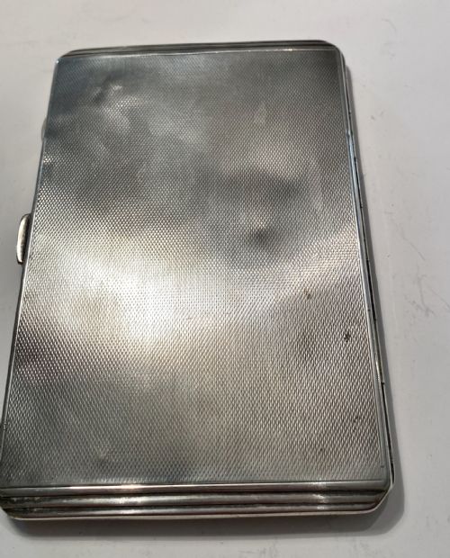 STERLING SILVER CIGARETTE CASE WITH OUTER SLEEVE - ADDITIONAL PHOTO 4