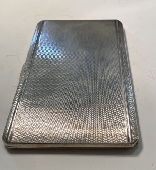 sterling silver cigarette case - CATEGORY: ANTIQUE BOXES - DATED 1940