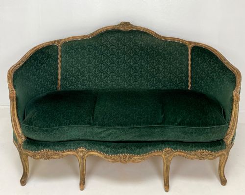 19th century french sofa with original paint - CATEGORY: ANTIQUE SOFAS - DATED 19TH CENTURY