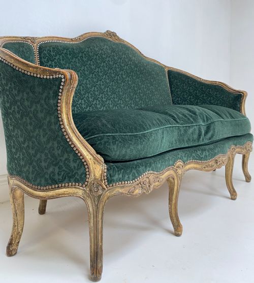19TH CENTURY FRENCH SOFA WITH ORIGINAL PAINT - ADDITIONAL PHOTO 2