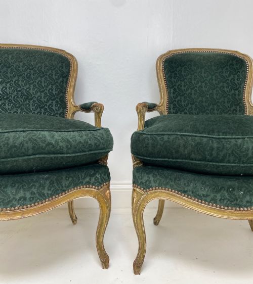 PAIR OF 19TH CENTURY FRENCH ARMCHAIRS - ADDITIONAL PHOTO 5