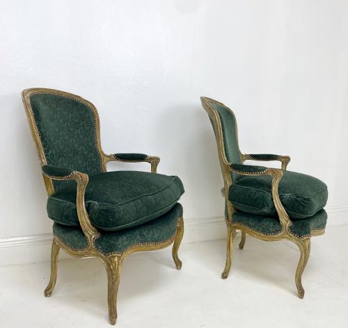 PAIR OF 19TH CENTURY FRENCH ARMCHAIRS - ADDITIONAL PHOTO 8