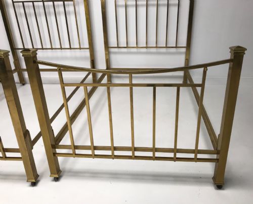 A PAIR OF BRASS BEDS - ADDITIONAL PHOTO 3