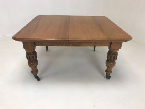 ANTIQUE WALNUT EXTENDING DINING TABLE - ADDITIONAL PHOTO 2