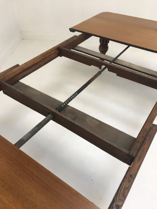 ANTIQUE WALNUT EXTENDING DINING TABLE - ADDITIONAL PHOTO 12