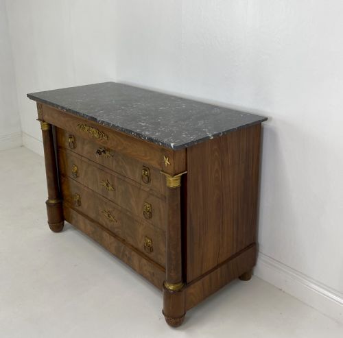 19TH CENTURY FRENCH EMPIRE COMMODE IN MAHOGANY - ADDITIONAL PHOTO 10