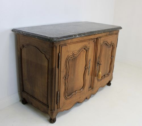 EXCEPTIONAL FRENCH MARBLE TOP BUFFET - ADDITIONAL PHOTO 1