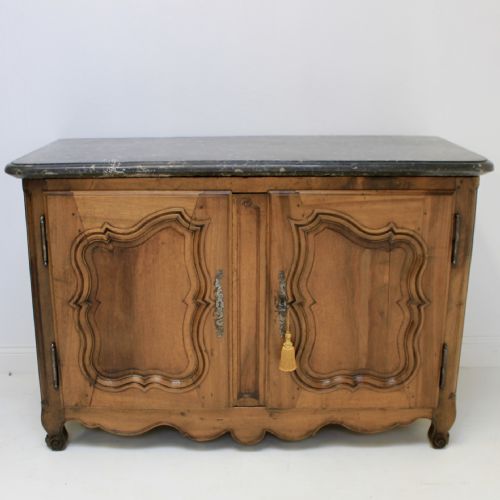 EXCEPTIONAL FRENCH MARBLE TOP BUFFET - ADDITIONAL PHOTO 3