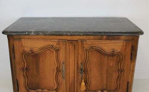 EXCEPTIONAL FRENCH MARBLE TOP BUFFET - ADDITIONAL PHOTO 4