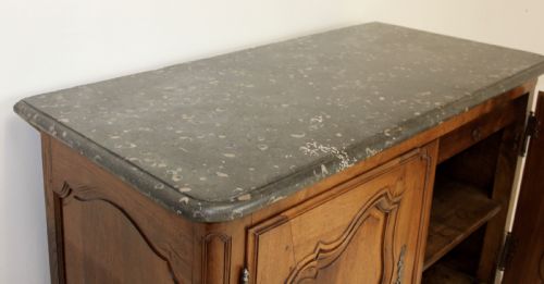 EXCEPTIONAL FRENCH MARBLE TOP BUFFET - ADDITIONAL PHOTO 11