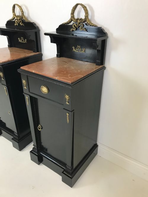 PAIR OF EMPIRE NIGHTSTANDS - ADDITIONAL PHOTO 2