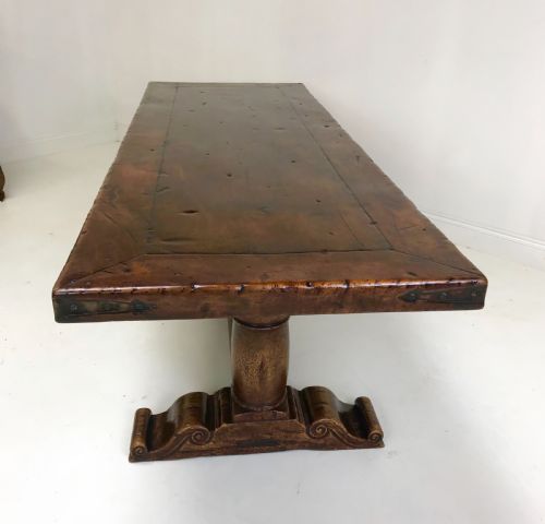 walnut refectory table - CATEGORY: ANTIQUE TABLES - DATED 1920