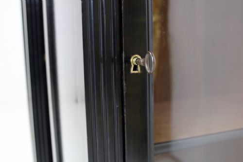 PAIR OF FRENCH EBONIZED EMPIRE BOOKCASES - ADDITIONAL PHOTO 9