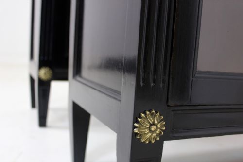 PAIR OF FRENCH EBONIZED EMPIRE BOOKCASES - ADDITIONAL PHOTO 10