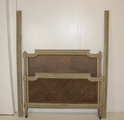 original painted french bed - CATEGORY: ANTIQUE BEDS - DATED 19TH CENTURY