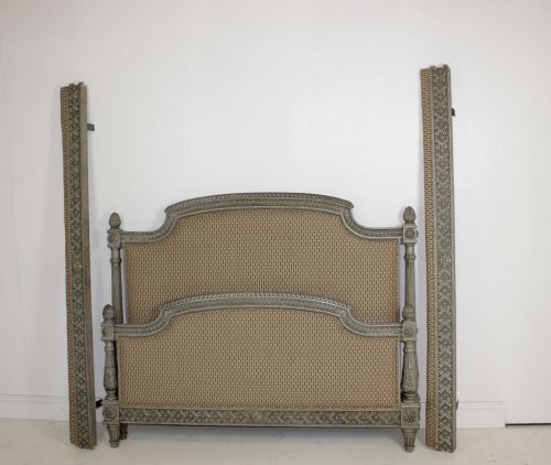 original painted king sized bed - CATEGORY: ANTIQUE BEDS - DATED 19TH CENTURY