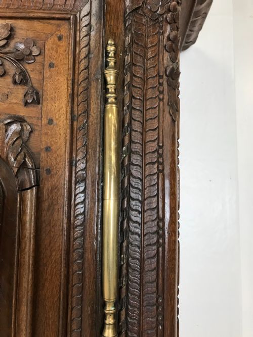 FRENCH ANTIQUE WEDDING ARMOIRE - ADDITIONAL PHOTO 19