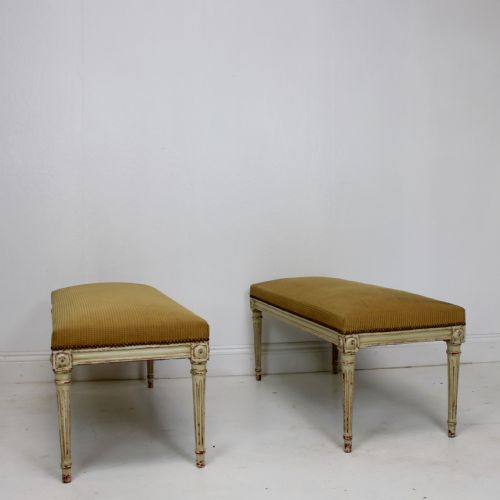 PAIR OF FRENCH STOOLSWINDOW SEATS - ADDITIONAL PHOTO 1