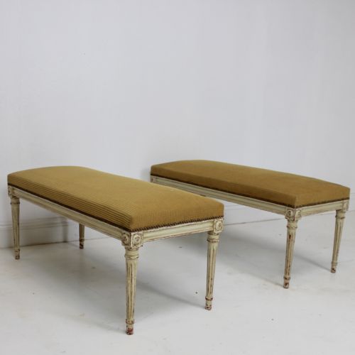 PAIR OF FRENCH STOOLSWINDOW SEATS - ADDITIONAL PHOTO 4