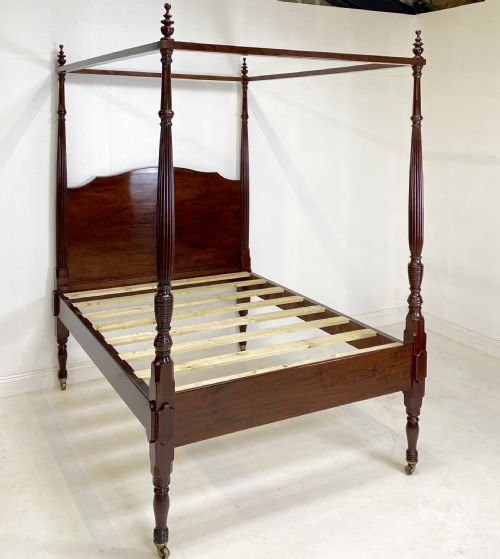 fine regency four poster bed - CATEGORY: ANTIQUE BEDS - DATED REGENCY