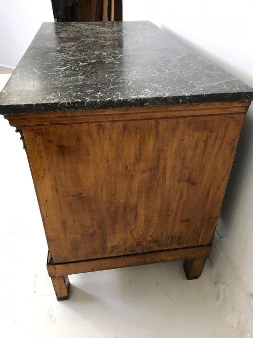 FRENCH EMPIRE WALNUT COMMODE - ADDITIONAL PHOTO 3
