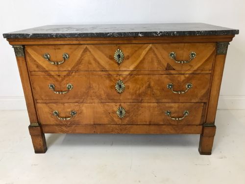 FRENCH EMPIRE WALNUT COMMODE - ADDITIONAL PHOTO 7
