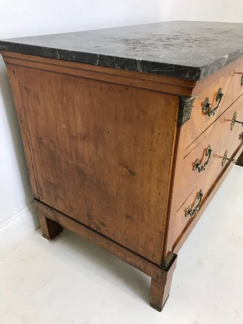 FRENCH EMPIRE WALNUT COMMODE - ADDITIONAL PHOTO 9