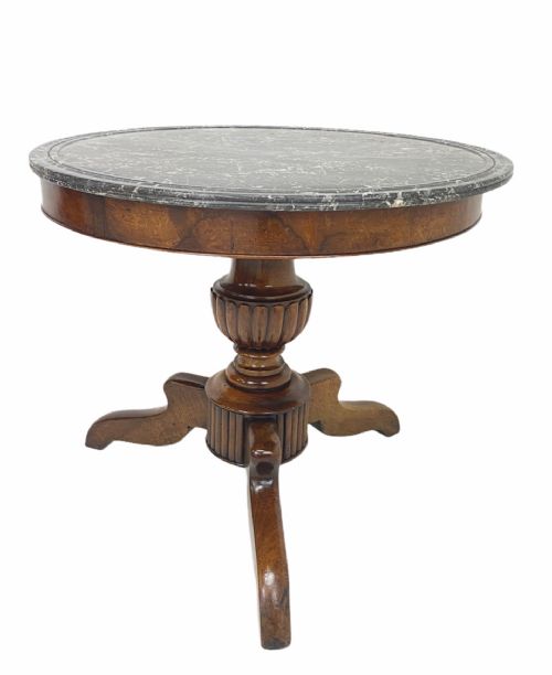 burr walnut gueridon - CATEGORY: ANTIQUE TABLES - DATED 19TH CENTURY