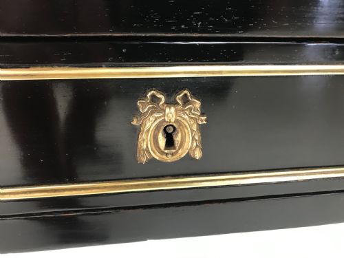 19TH CENT EBONIZED WRITING TABLE - ADDITIONAL PHOTO 3