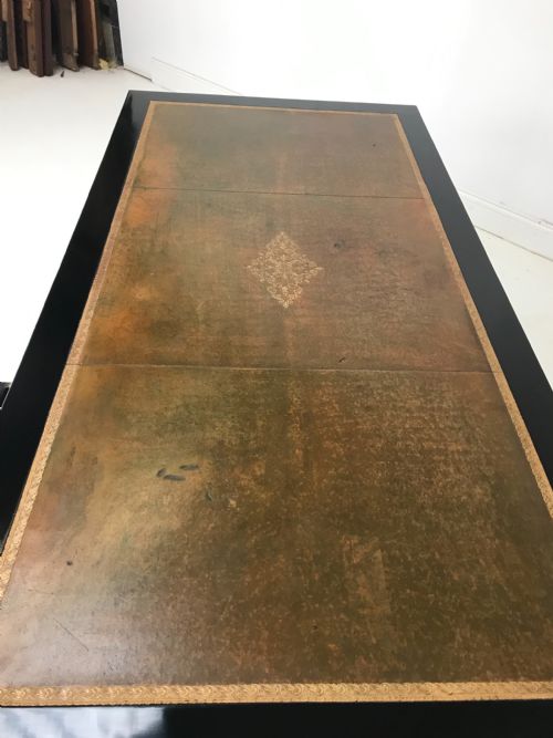 19TH CENT EBONIZED WRITING TABLE - ADDITIONAL PHOTO 4