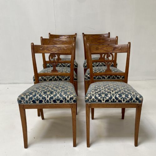 set of 6 sabre legged chairs - CATEGORY: ANTIQUE CHAIRS - DATED 19TH CENTURY
