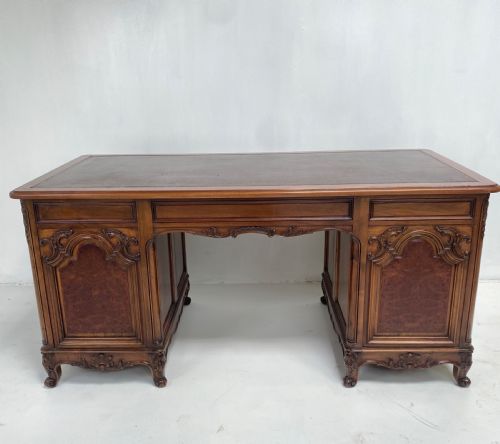 WALNUT PEDESTAL DESK - ADDITIONAL PHOTO 11