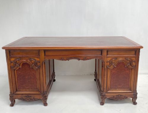 WALNUT PEDESTAL DESK - ADDITIONAL PHOTO 12