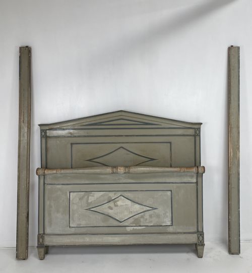 empire style bed in original paint - CATEGORY: ANTIQUE BEDS - DATED 19TH CENTURY