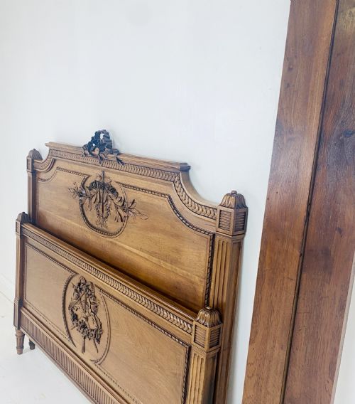 FRENCH WALNUT BED - ADDITIONAL PHOTO 4