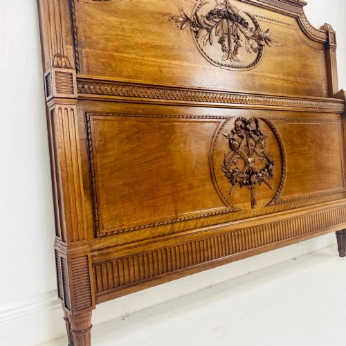 FRENCH WALNUT BED - ADDITIONAL PHOTO 6