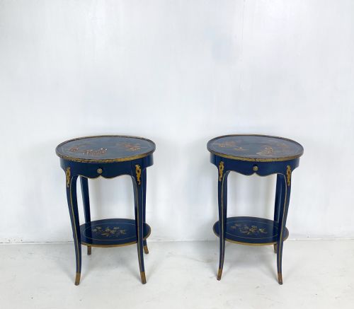 pair of chinoiserie lamp tables - CATEGORY: ANTIQUE TABLES - DATED 1920