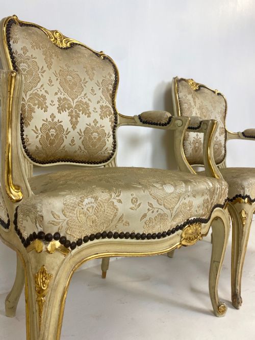 PAIR OF FRENCH ARM CHAIRS - ADDITIONAL PHOTO 3