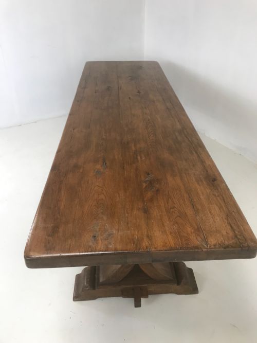 SUBSTANTIAL OAK REFECTORY TABLE - ADDITIONAL PHOTO 1