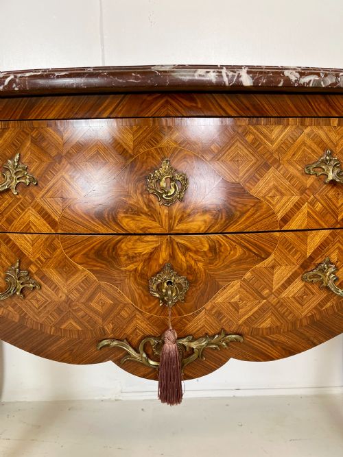 FRENCH MARBLE TOP COMMODE - ADDITIONAL PHOTO 6