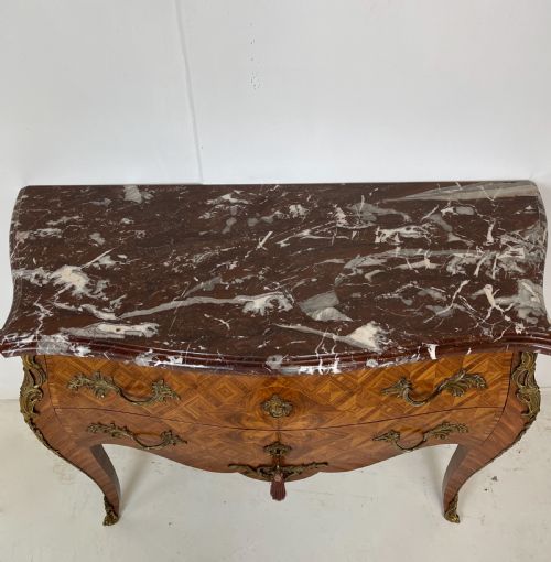 FRENCH MARBLE TOP COMMODE - ADDITIONAL PHOTO 9