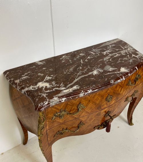 FRENCH MARBLE TOP COMMODE - ADDITIONAL PHOTO 10